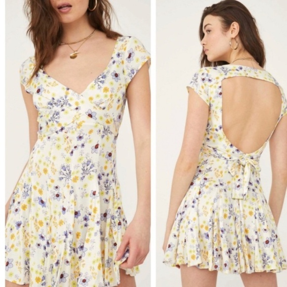 Free People It Takes Two Wrap Dress - Floral - Size M, Summer